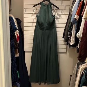 Green formal gown azazie size large. Fits like a 14